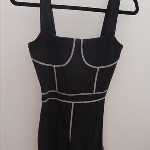 Black athletic romper